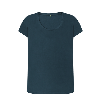 Denim Blue Printed T-shirt Front