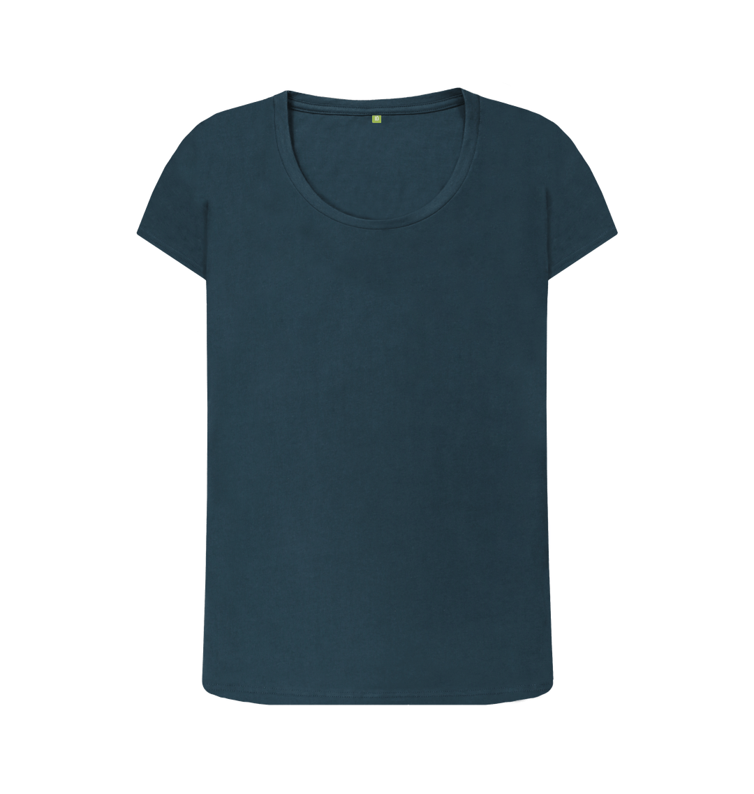 Denim Blue Printed T-shirt Front