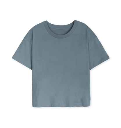 Stone Blue Printed T-shirt Front