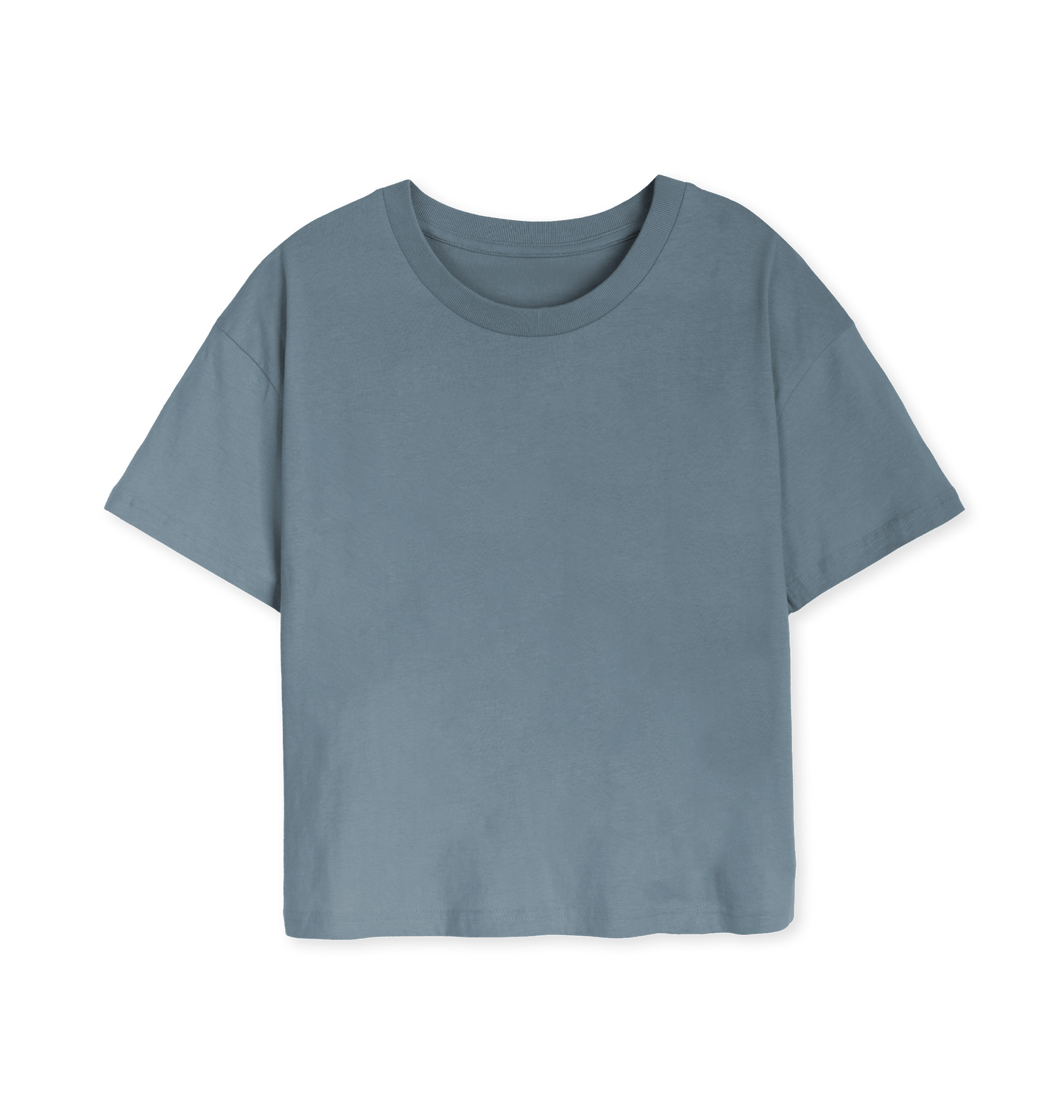 Stone Blue Printed T-shirt Front