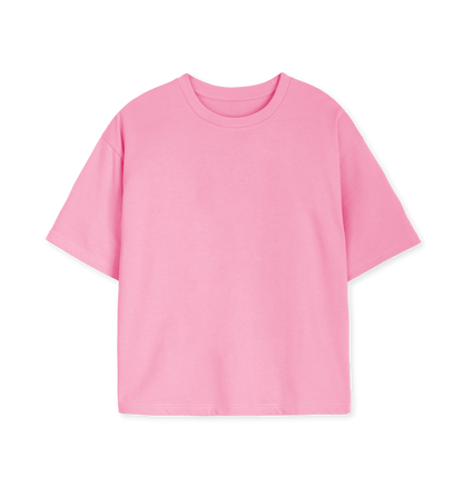 Rose Pink Printed T-shirt Front