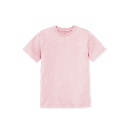 Pink Printed Kids T-Shirt Front