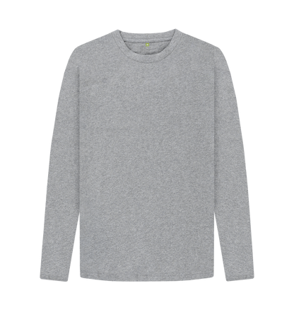Athletic Grey Printed Long Sleeve T Shirt Front