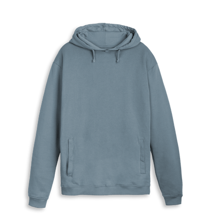 Stone Blue Printed Hoody Front