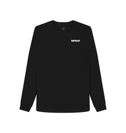 Black Recycled Printed Sweater