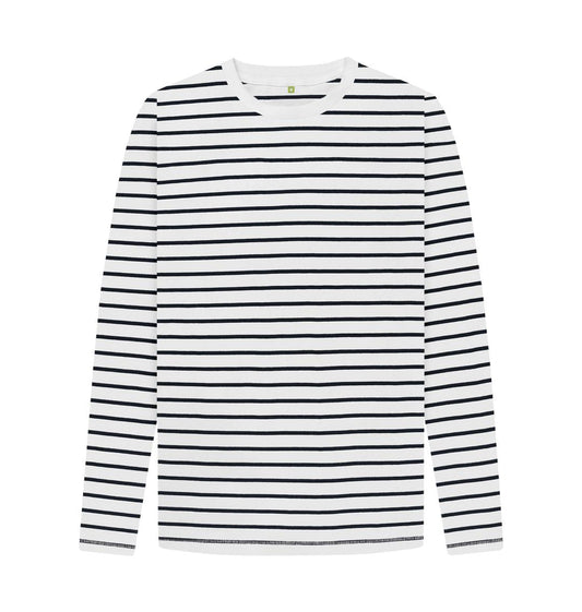 Navy Stripes Printed T-shirt