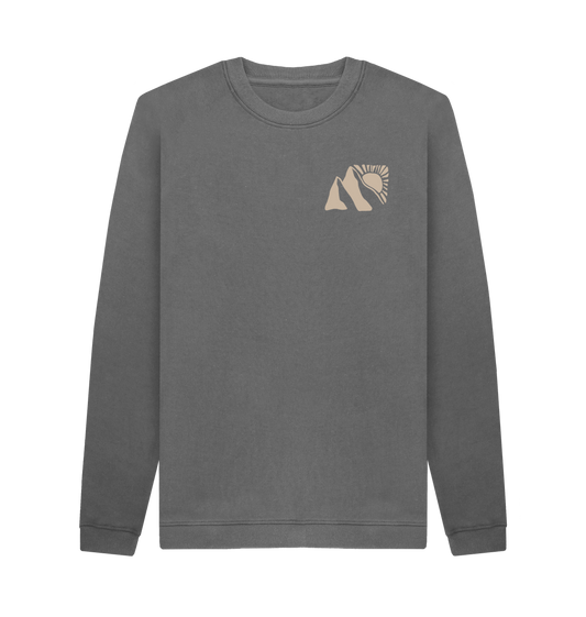 Slate Grey Printed Sweater