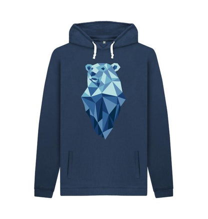 Navy Printed Hoody
