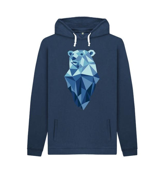 Navy Printed Hoody