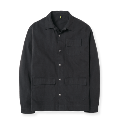 Black Overshirt Front