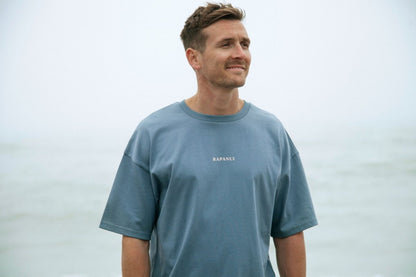 Men's Coastlines Oversized T - Shirt - Printed T - shirt