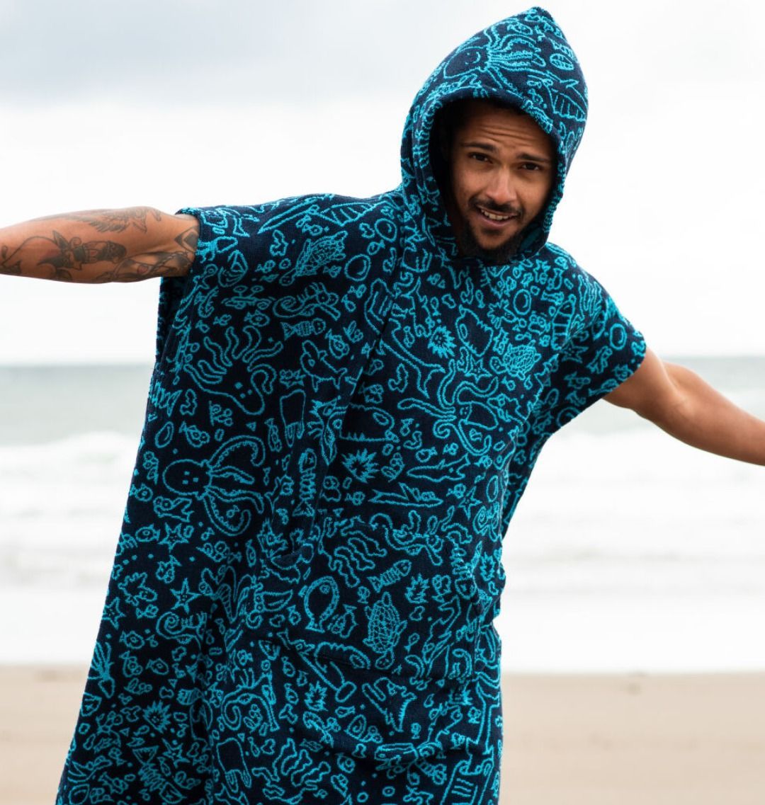 Men's Marine Organic Surf Towel - Robes & Towels