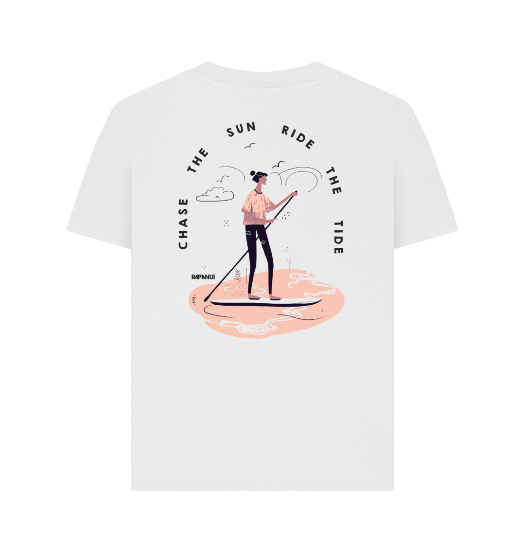 White Printed T-shirt Back