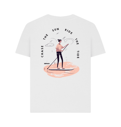 White Printed T-shirt Back