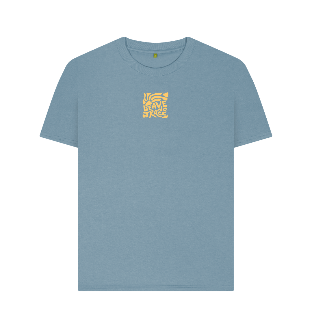 Stone Blue Printed T-shirt Front