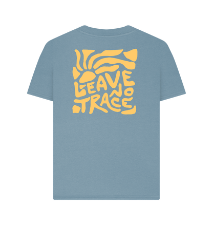 Stone Blue Printed T-shirt Back