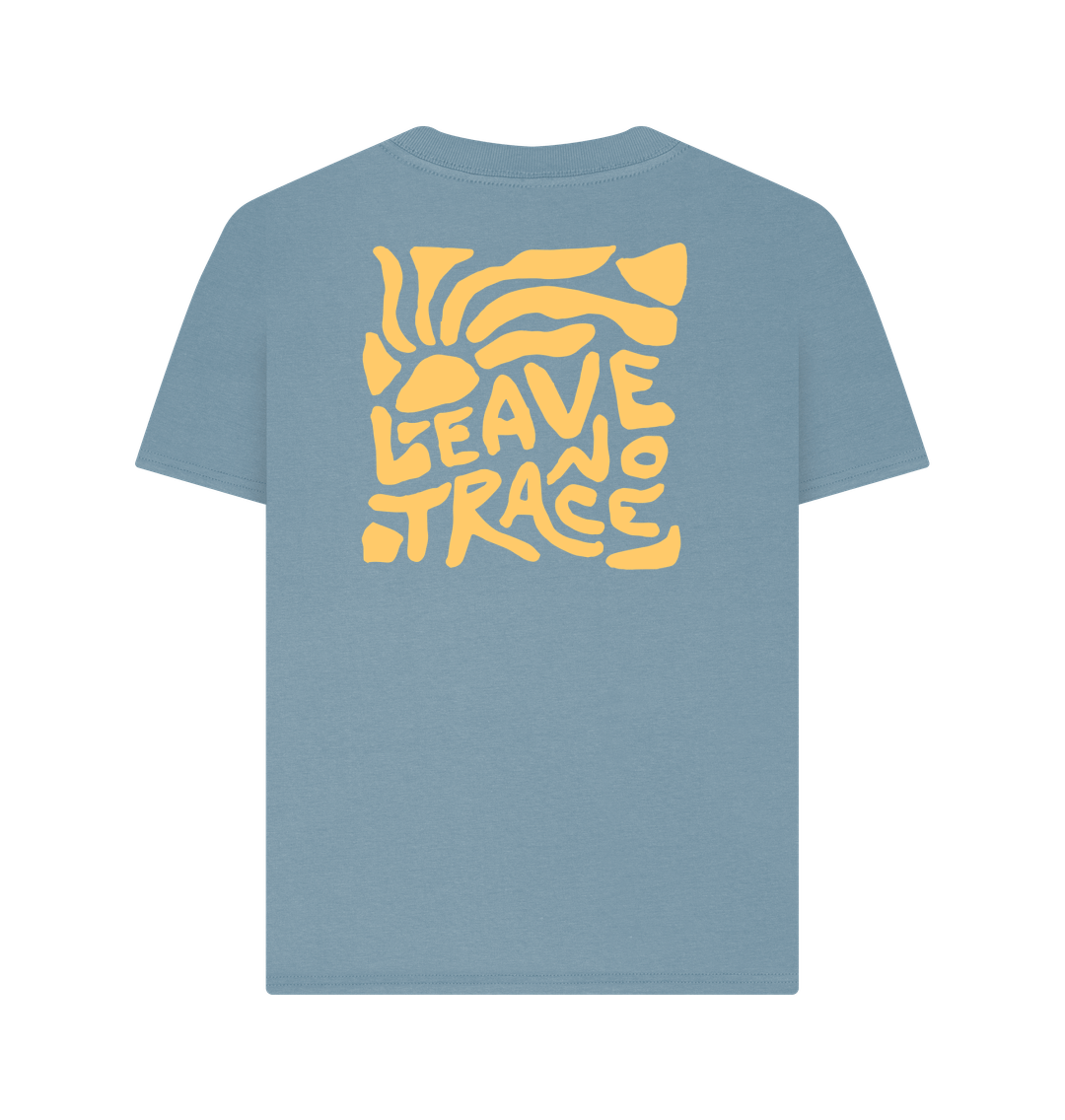 Stone Blue Printed T-shirt Back