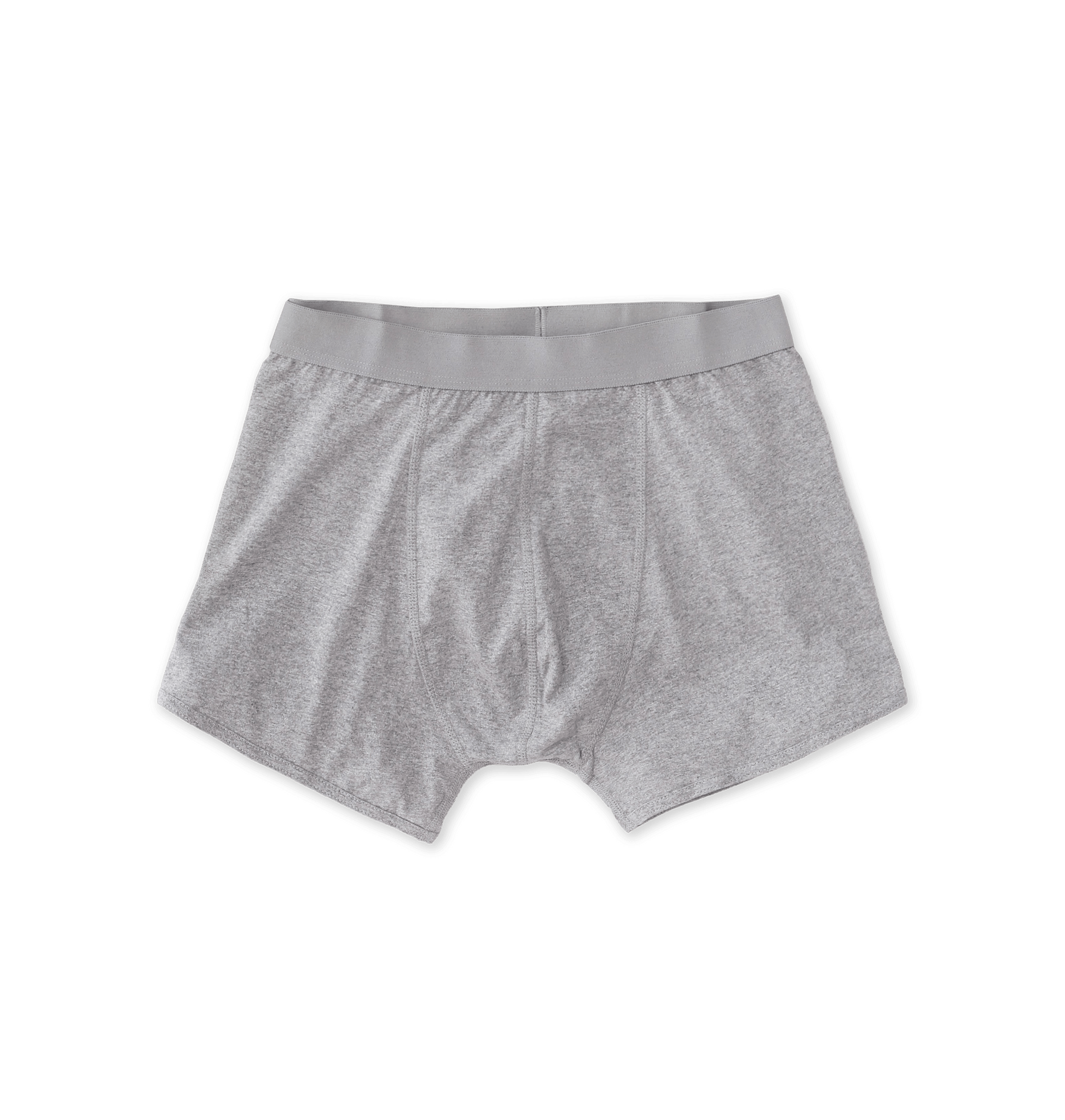 Athletic Grey Boxer Trunks Front