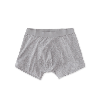 Athletic Grey Boxer Trunks Front