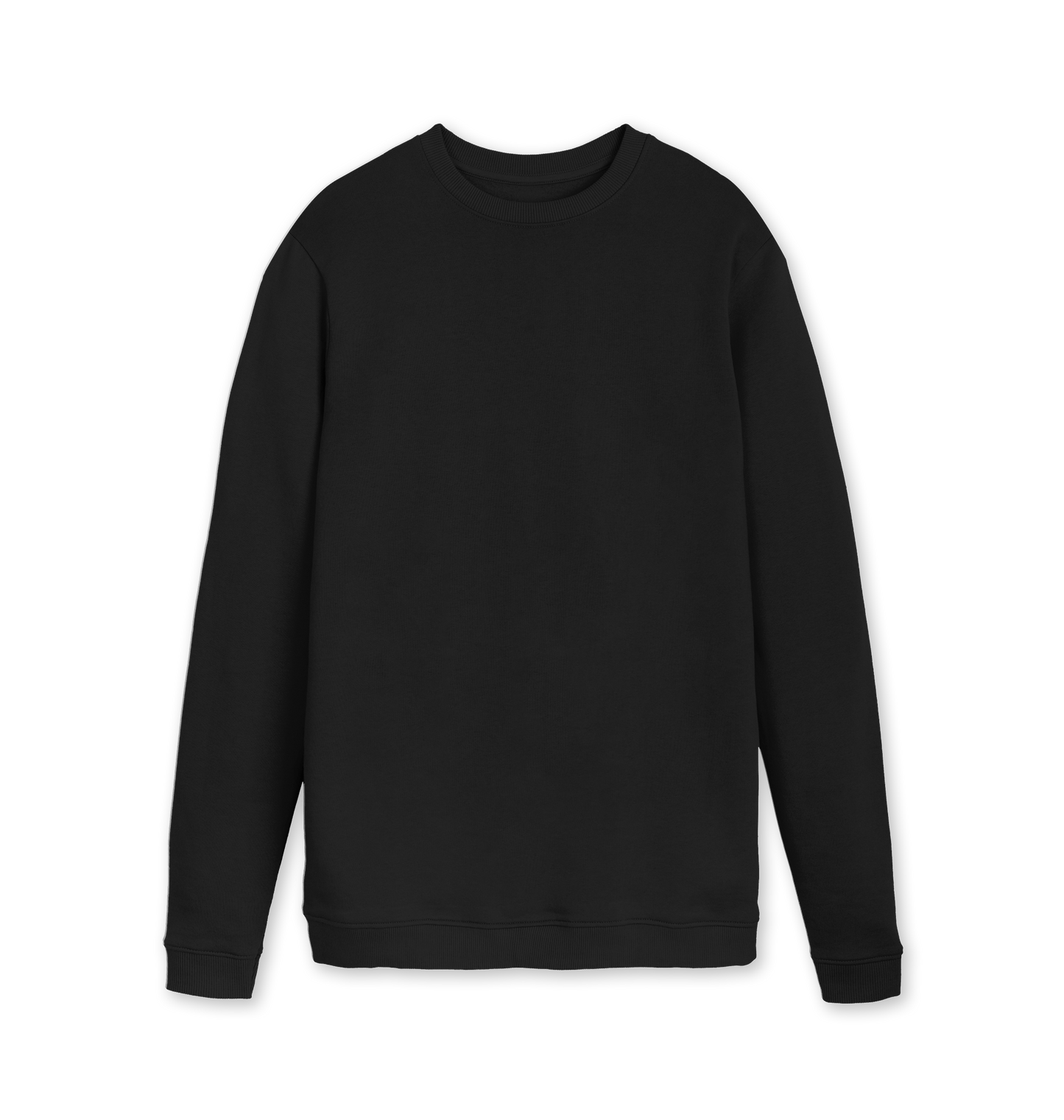 Black Printed Sweater Front