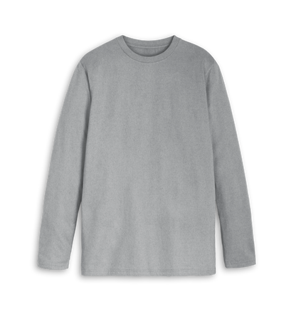 Athletic Grey Printed Long Sleeve T Shirt Front