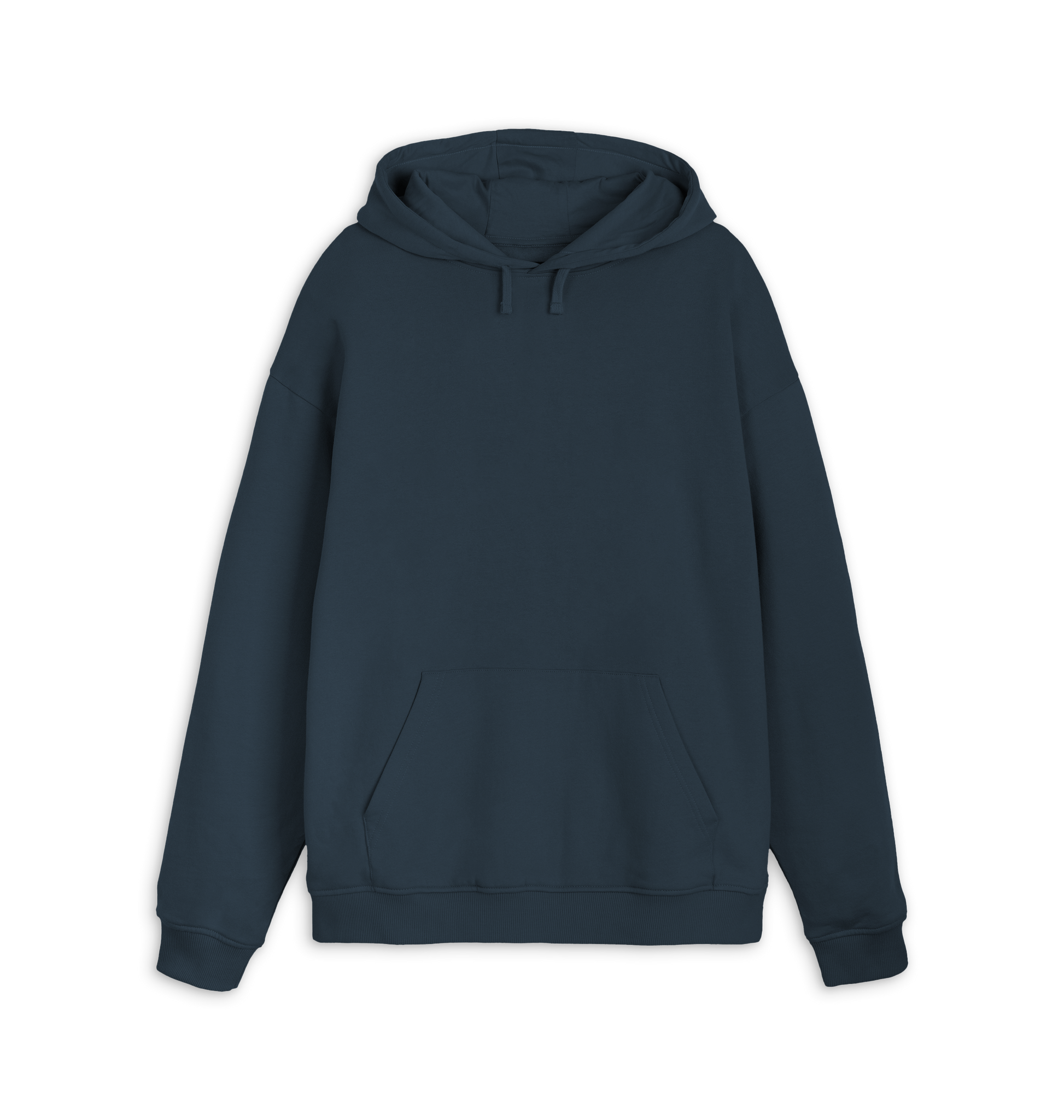 Navy Printed Hoody Front
