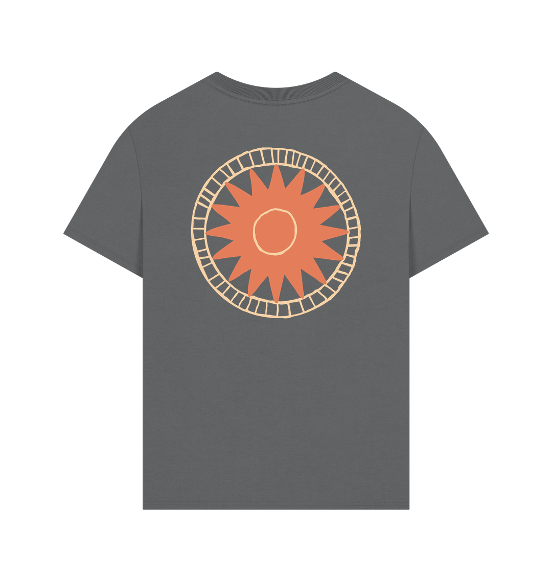 Slate Grey Printed T-shirt Back