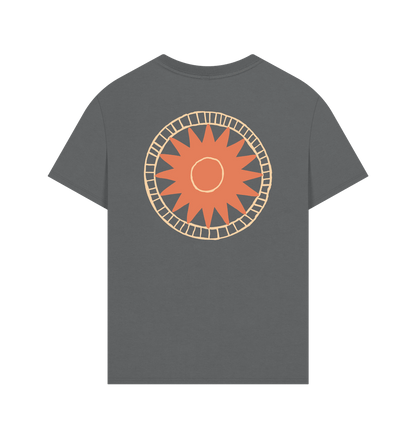 Slate Grey Printed T-shirt Back