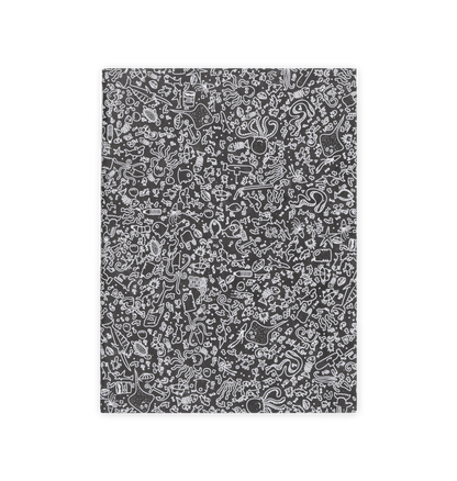 Marine Black Large notebook Front