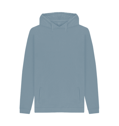 Stone Blue Printed Hoody Front