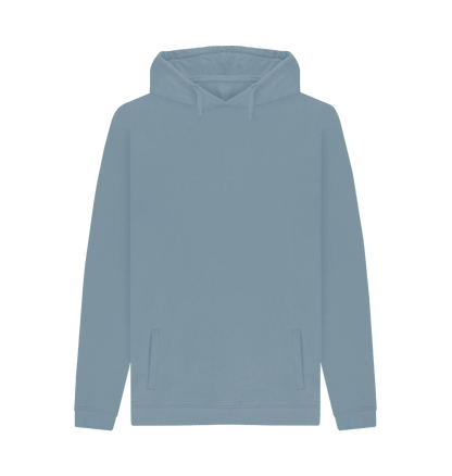 Stone Blue Printed Hoody Front