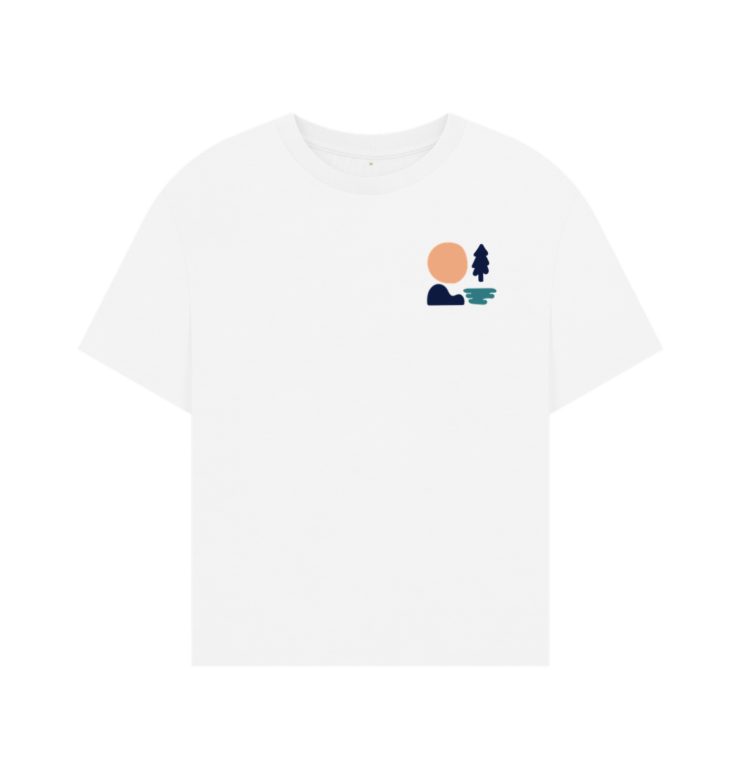 White Printed T-shirt Front