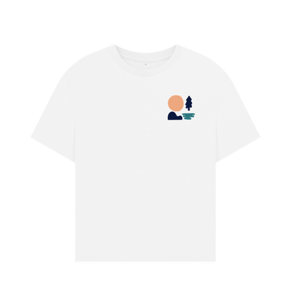 White Printed T-shirt Front