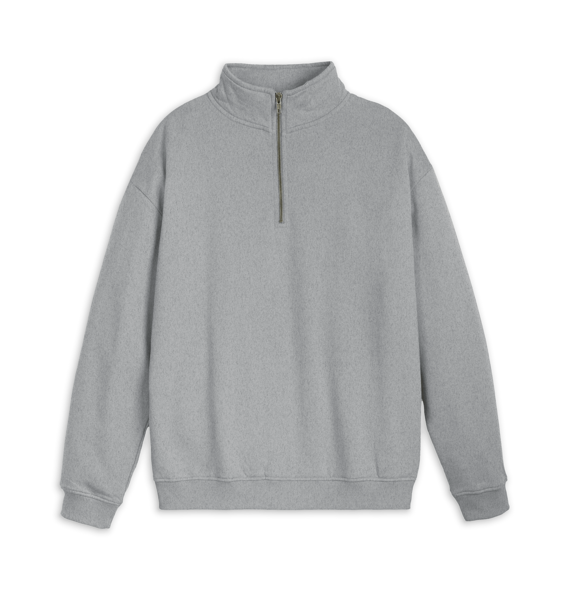 Athletic Grey Printed Sweater Front