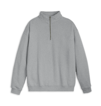 Athletic Grey Printed Sweater Front