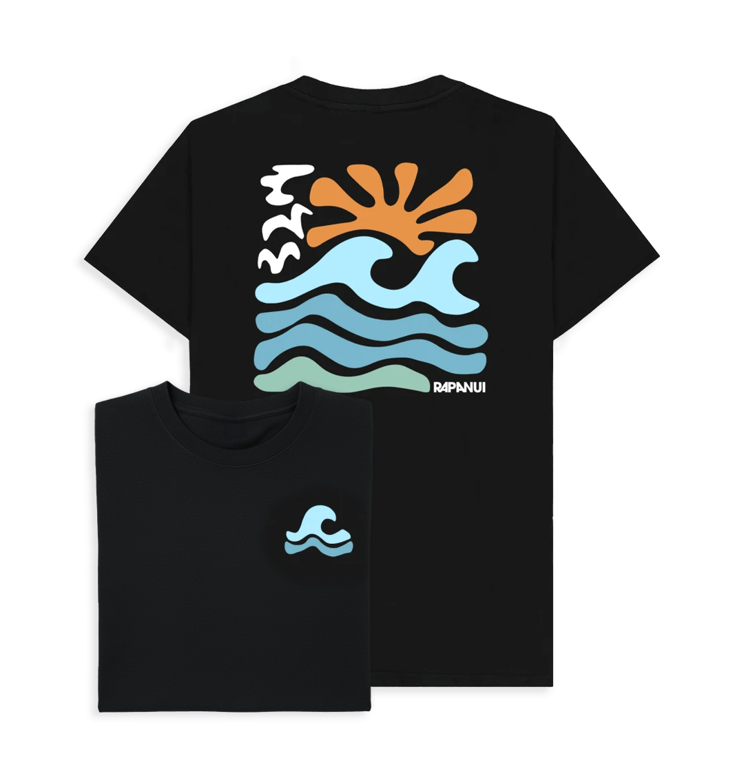 Black Printed T-shirt Front