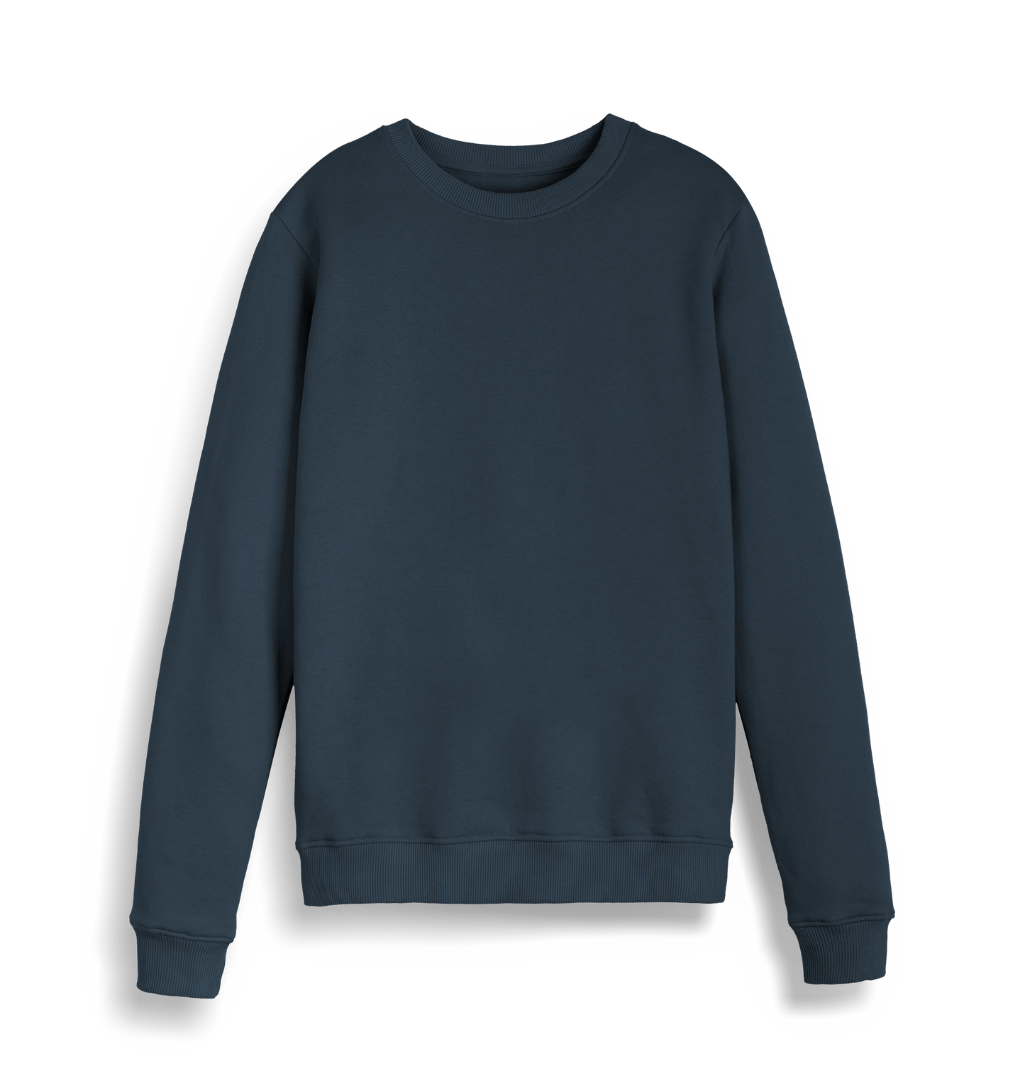 Navy Blue Printed Sweater Front