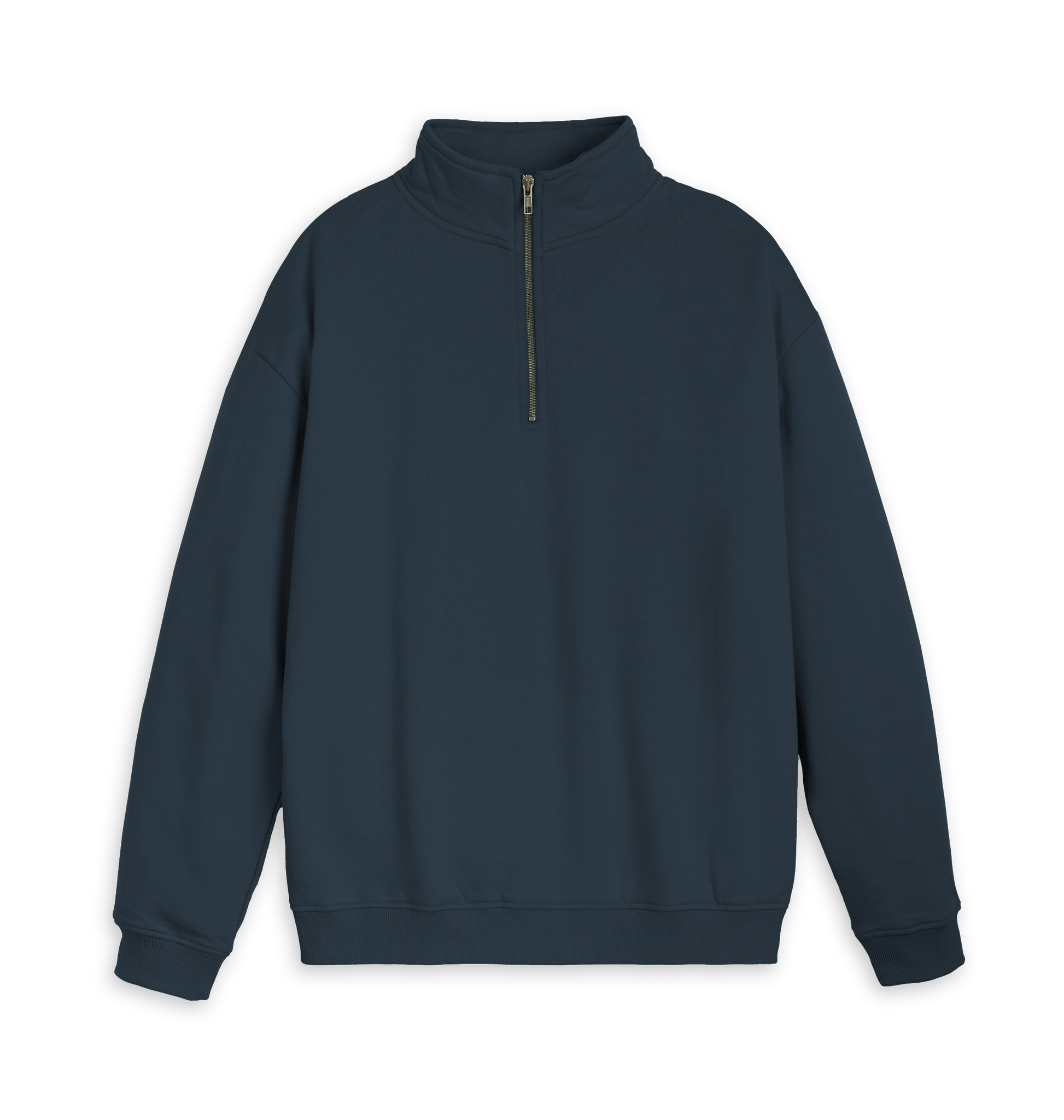 Navy Printed Sweater Front