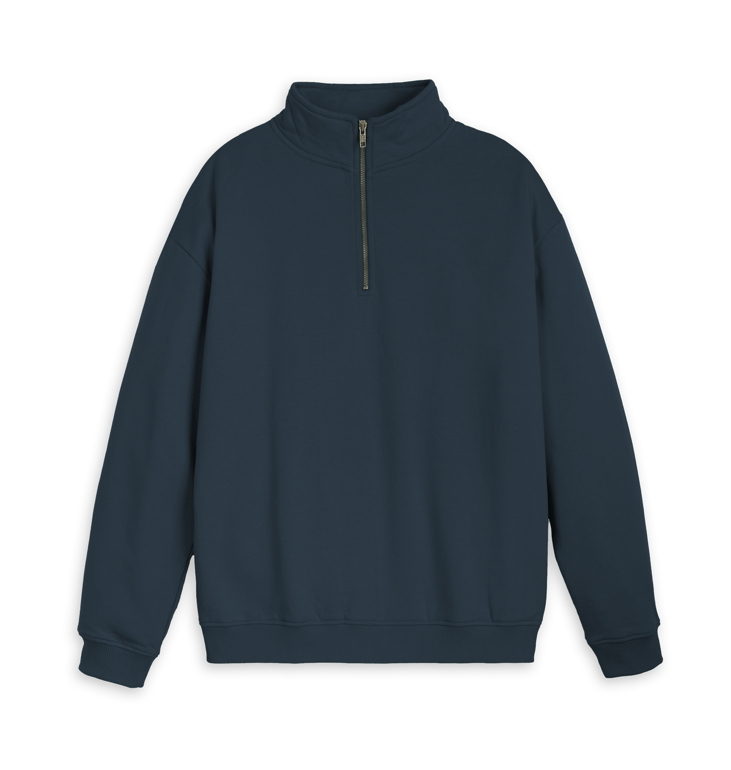 Navy Printed Sweater Front