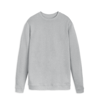 Grey Recycled Printed Sweater Front