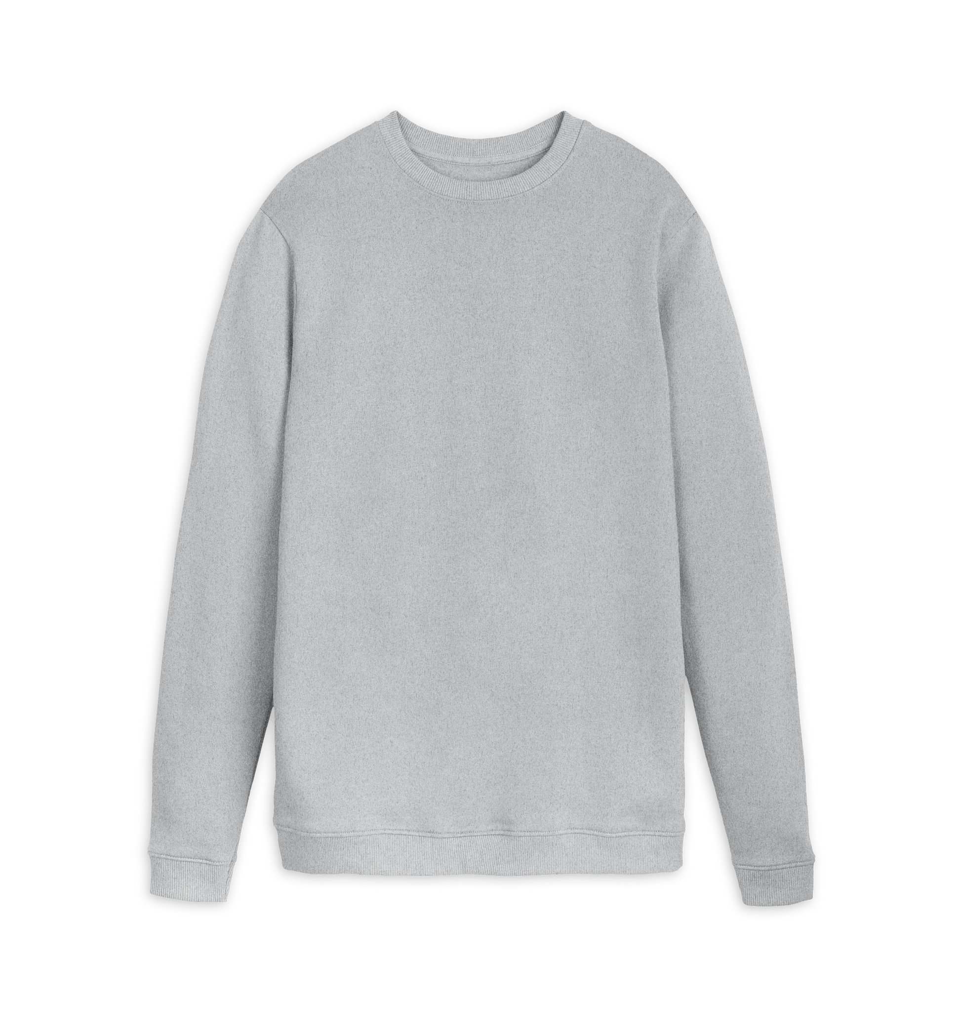 Grey Recycled Printed Sweater Front