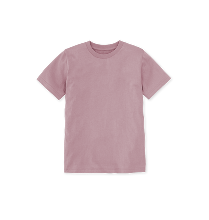 Mauve Printed Kids T-Shirt Front