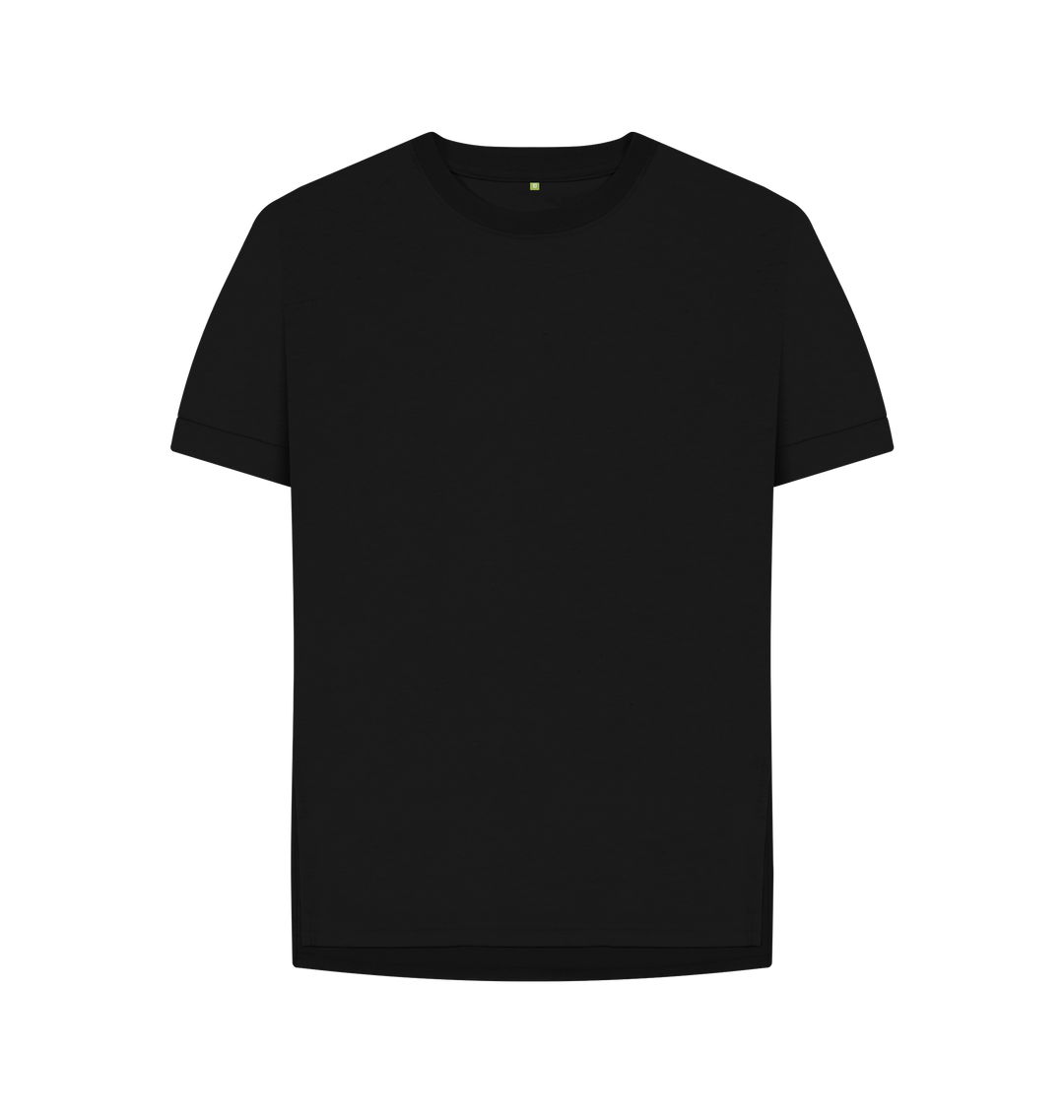 Black Printed T-shirt Front