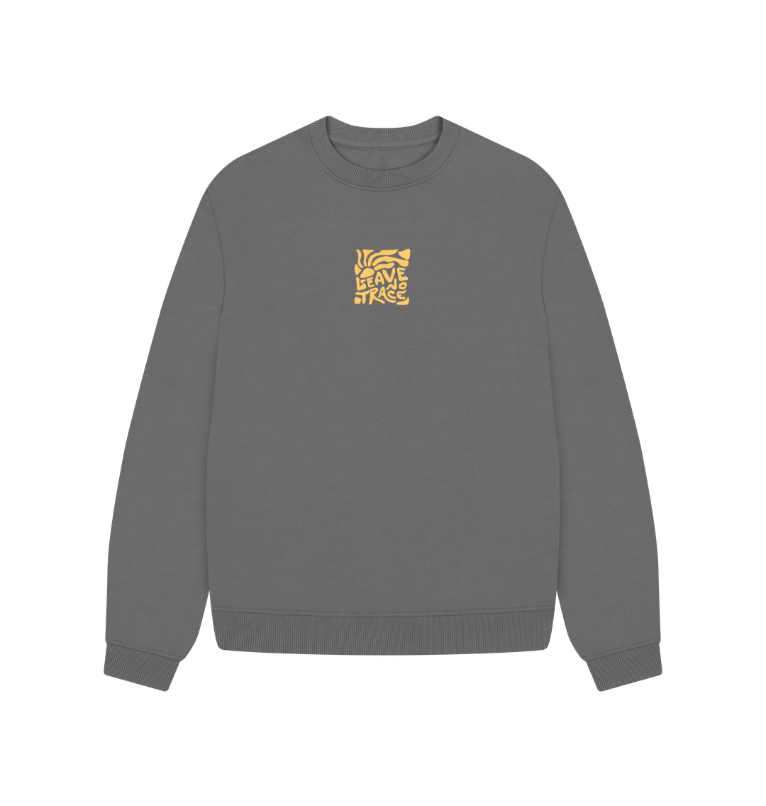 Slate Grey Printed Sweater Front