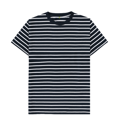 White Stripes Printed Premium T-Shirt Front