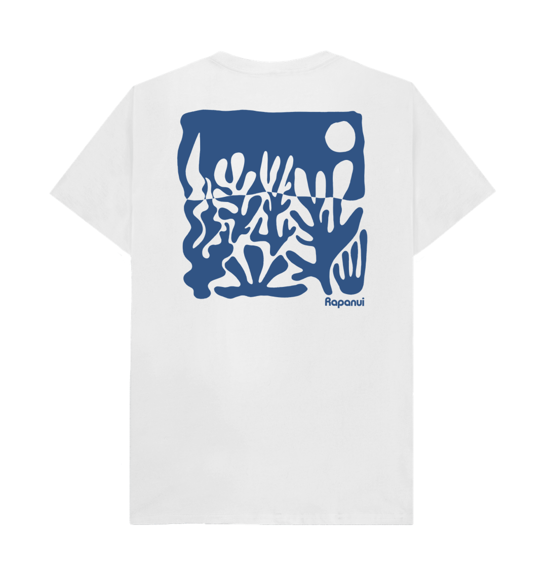 White Printed T-shirt Back