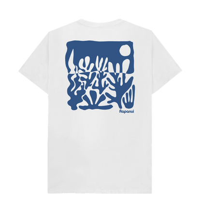 White Printed T-shirt Back