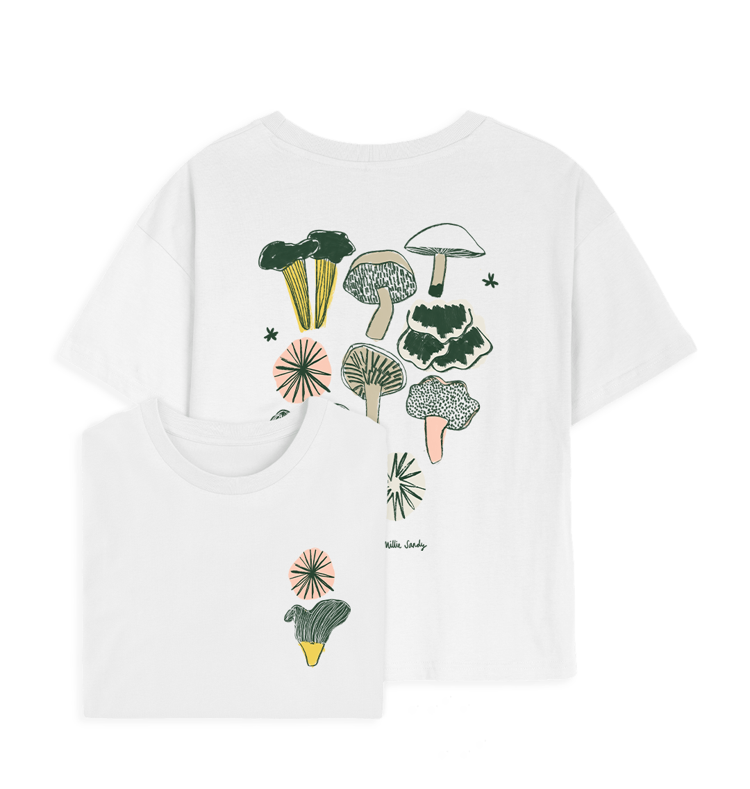 White Printed T-shirt Front