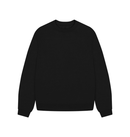 Black Printed Sweater Front