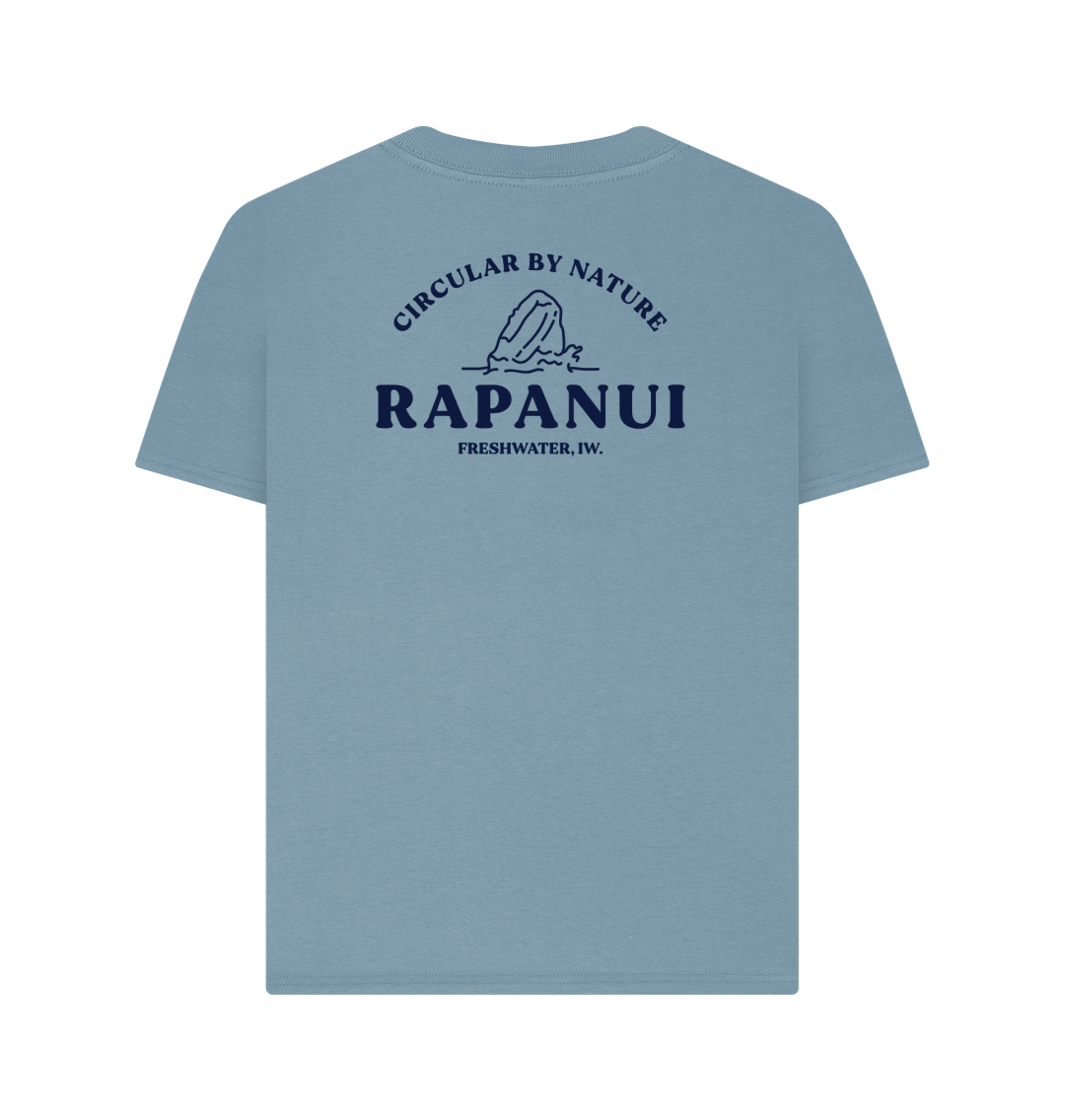 Stone Blue Printed T-shirt